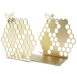 Bee-Inspired Honeycomb Book Ends {Set of 2}