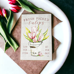 Fresh Tulips Sign