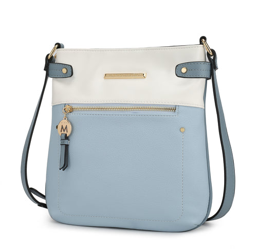 MKF Collection Camilla Crossbody Handbag - Denim