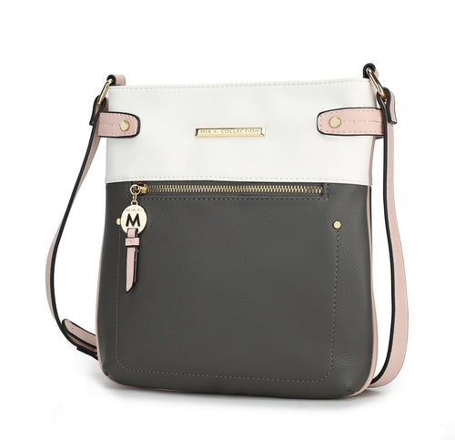 MKF Collection Camilla Crossbody Handbag - Charcoal
