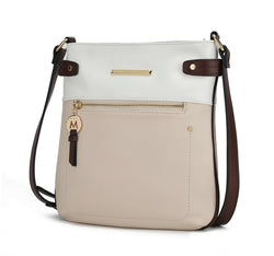 MKF Collection Camilla Crossbody Handbag - Beige