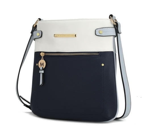 MKF Collection Camilla Crossbody Handbag - Navy