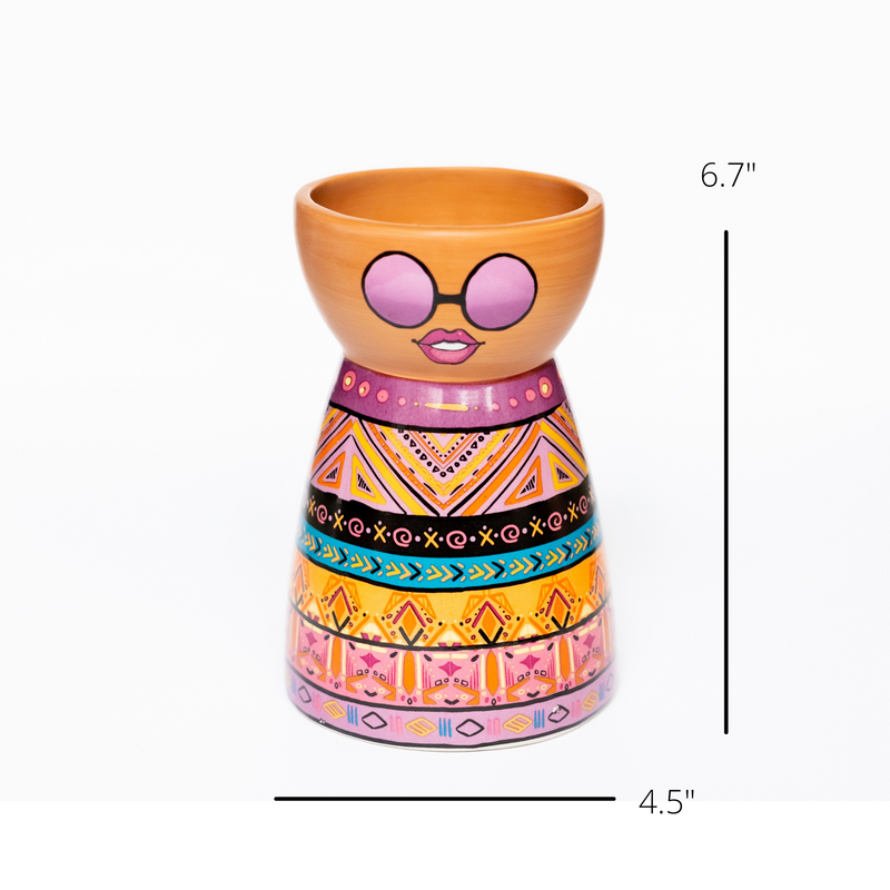 Ceramic Face Vase (Tribal)