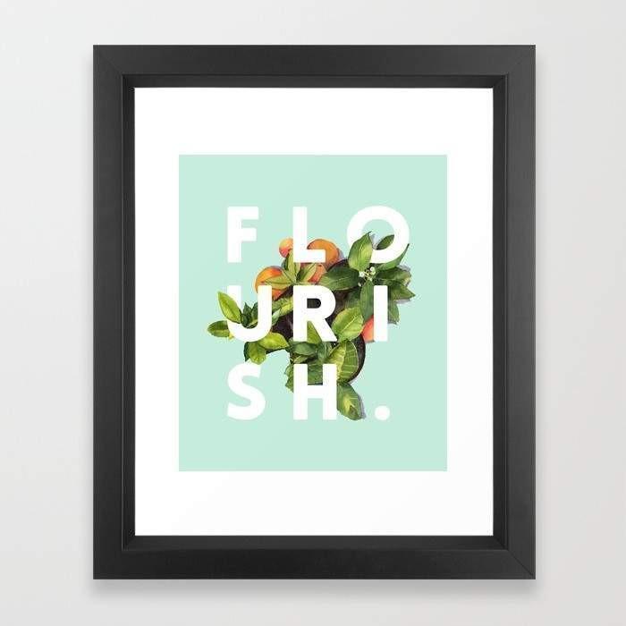 Flourish Artwork with Frame