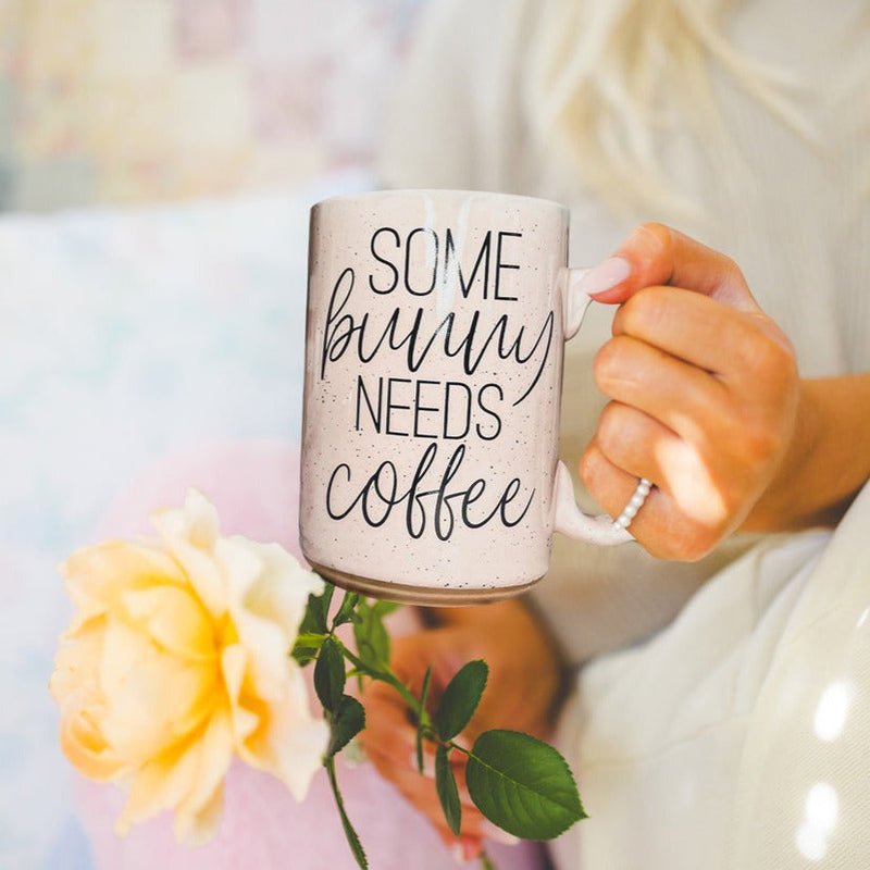 "Some Bunny Needs Coffee" Coffee Mug