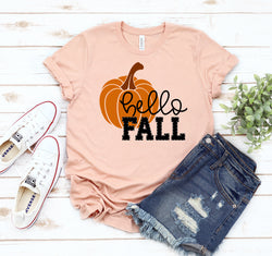 Hello Fall Pumpkin T-shirt