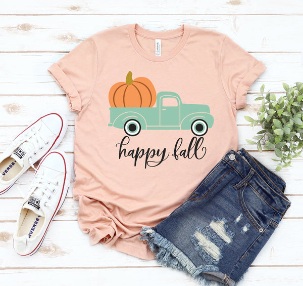 Happy Fall Truck & Pumpkin T-shirt