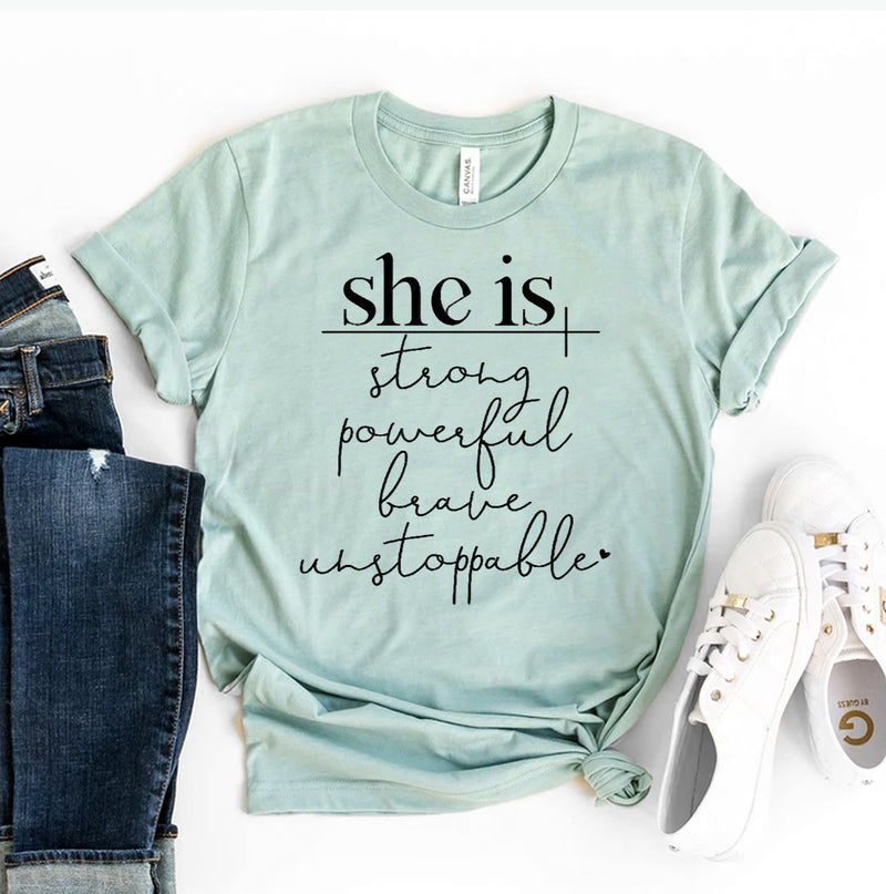 She Is Strong Second Edition T-Shirt