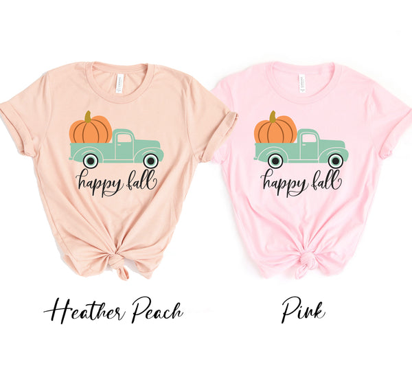 Happy Fall Truck & Pumpkin T-shirt