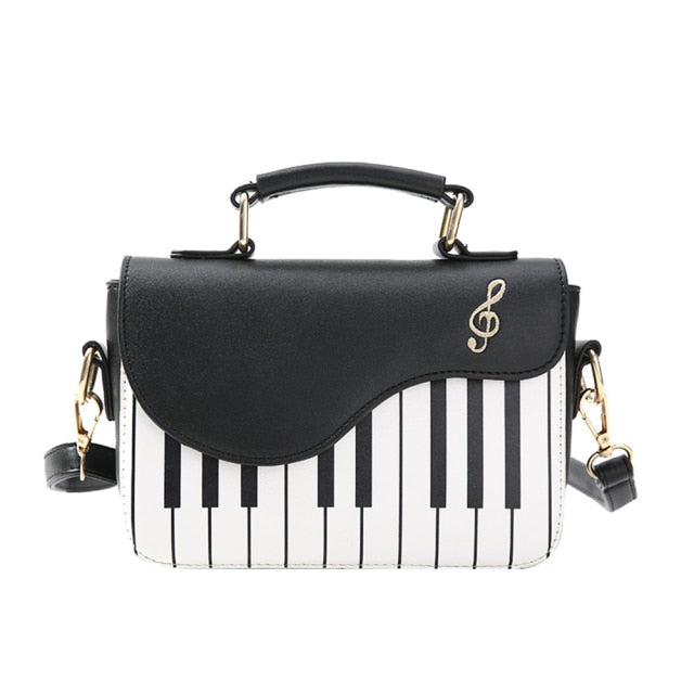 Piano Style Crossbody Purse