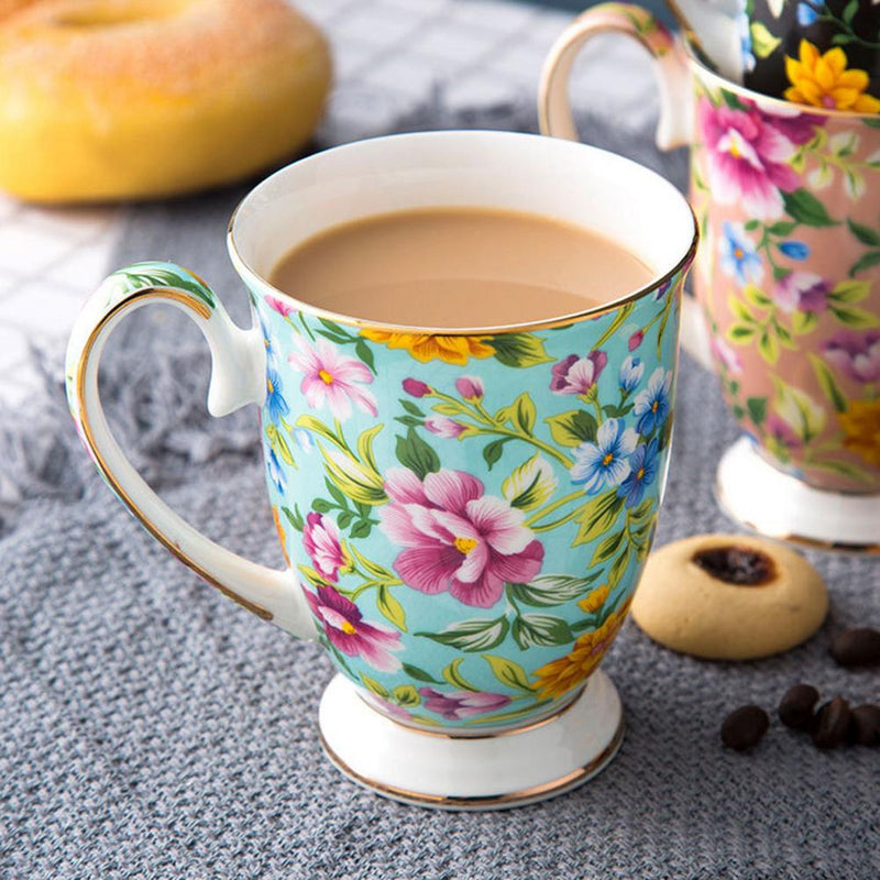 La Fleur Hand Painted Teacup