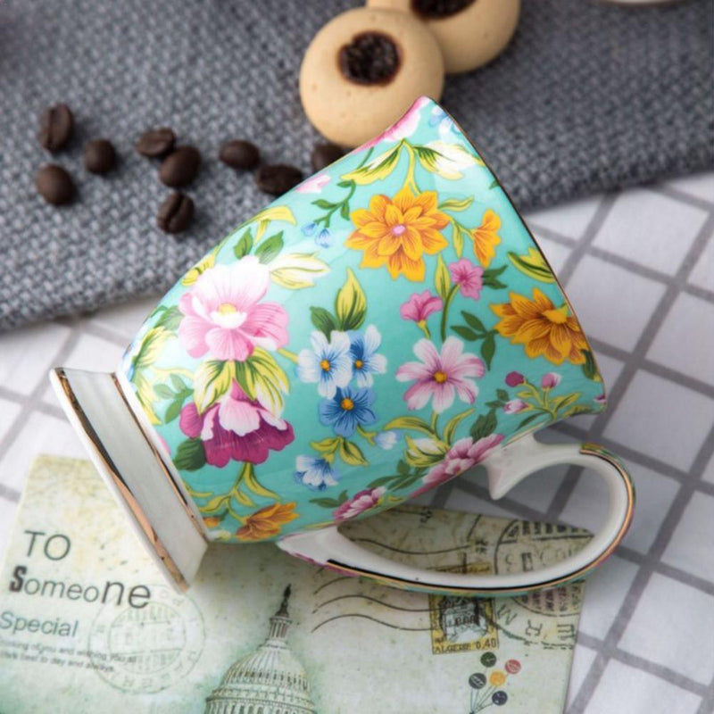 La Fleur Hand Painted Teacup