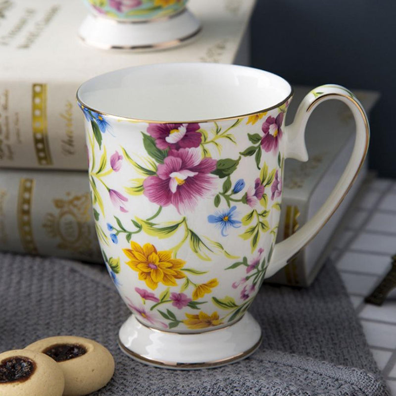 La Fleur Hand Painted Teacup