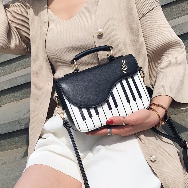 Piano Style Crossbody Purse